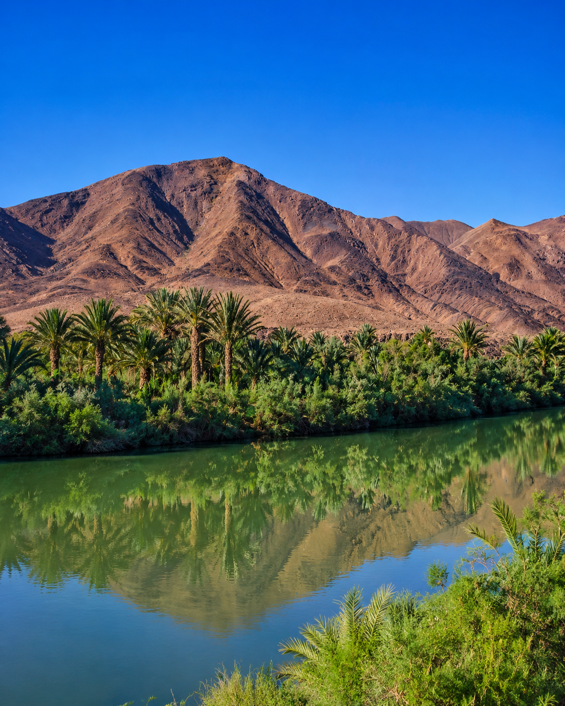 Drâa Valley oasis landscape in southern Morocco