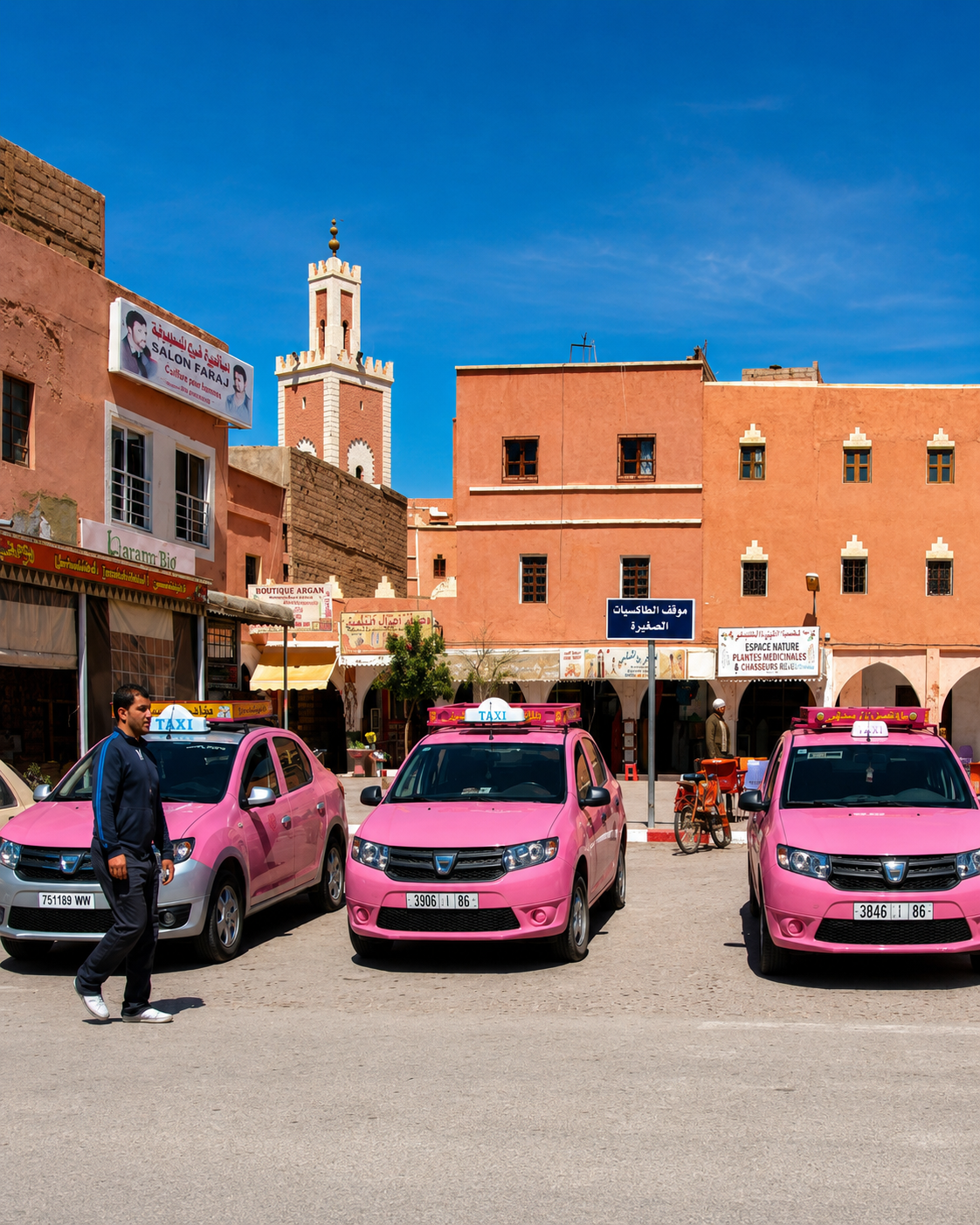 Kalaat M’Gouna town scene in southern Morocco
