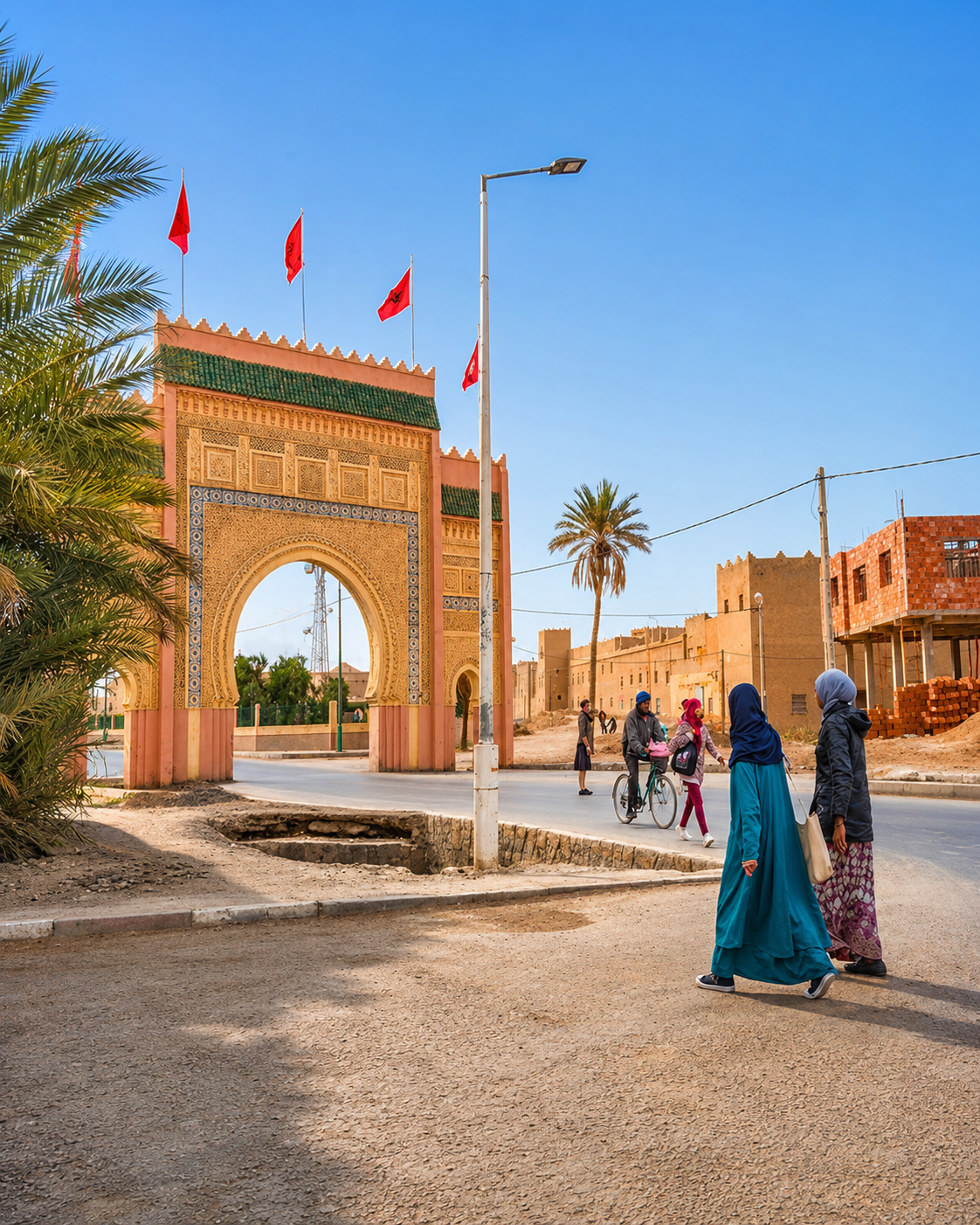 Rissani ceremonial gate in southern Morocco