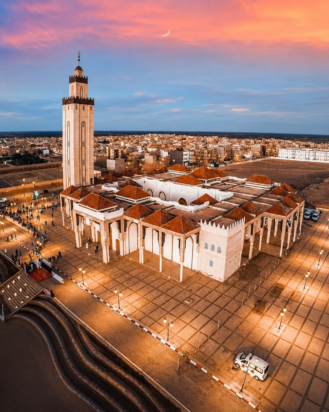 Smara mosque and city view in southern Morocco