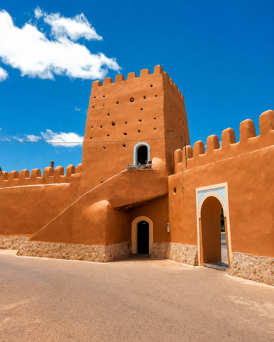 Tiznit ramparts and gate in southern Morocco