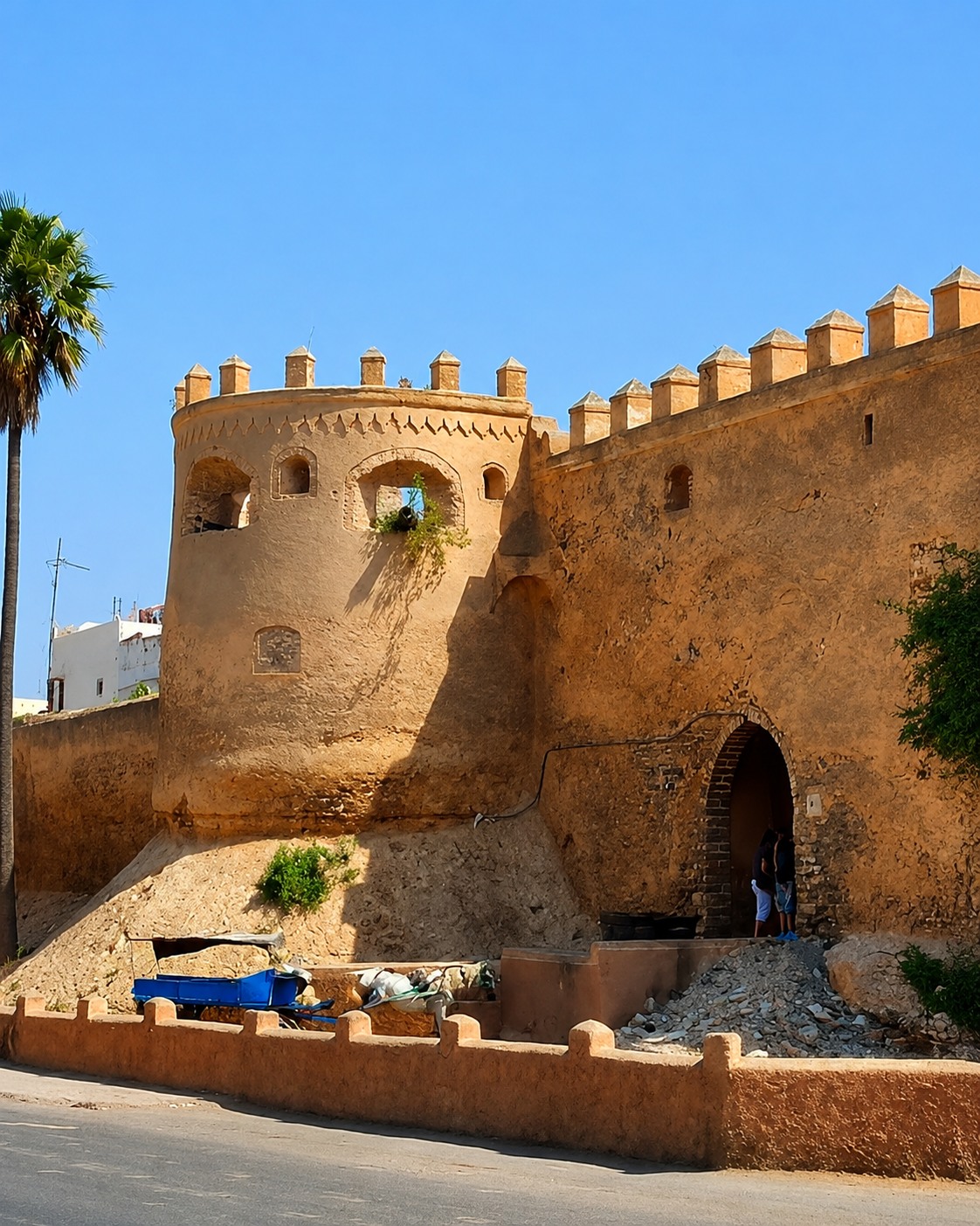 Historic Azemmour wall and defensive edge