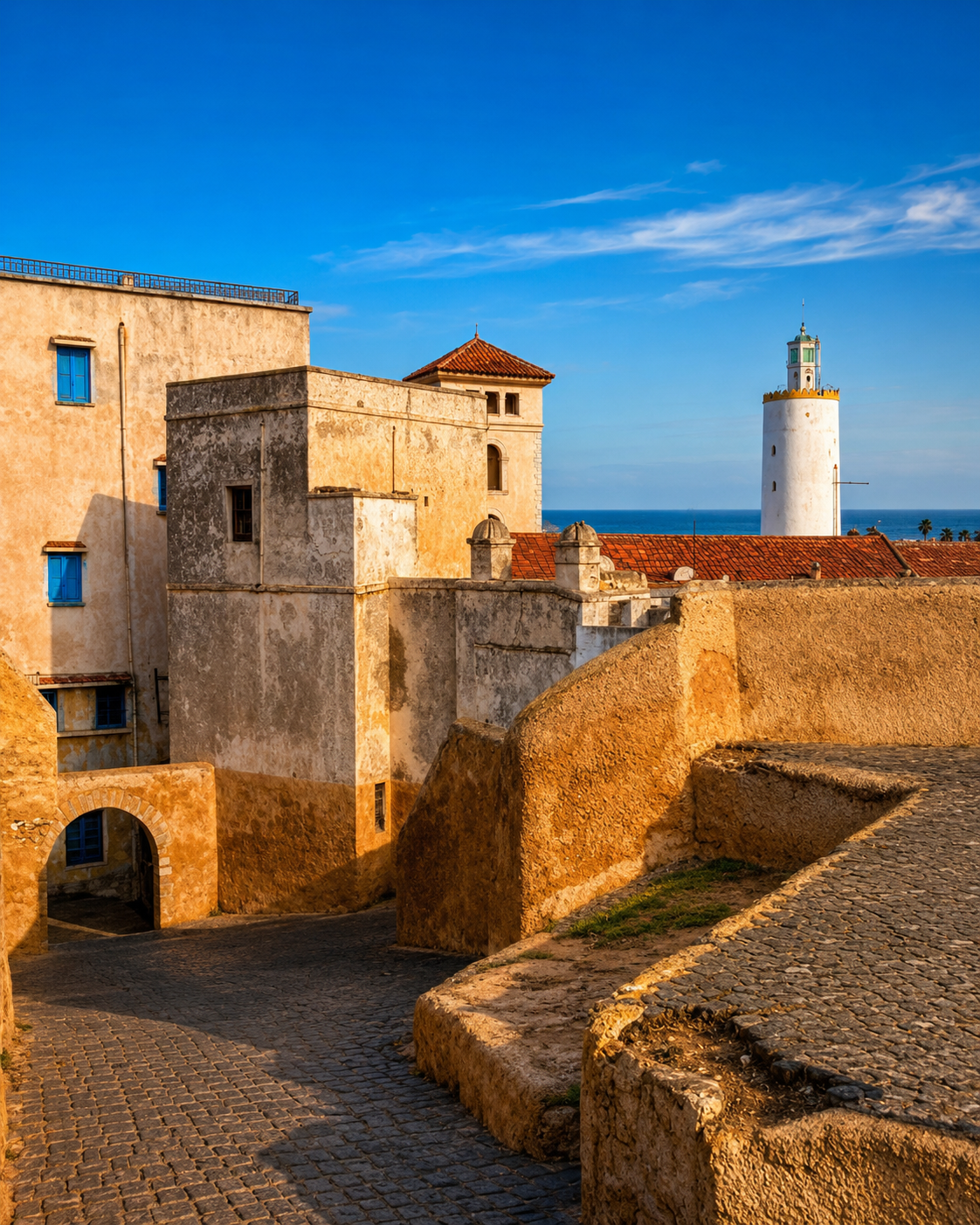 El Jadida guide cover image with ramparts and tower