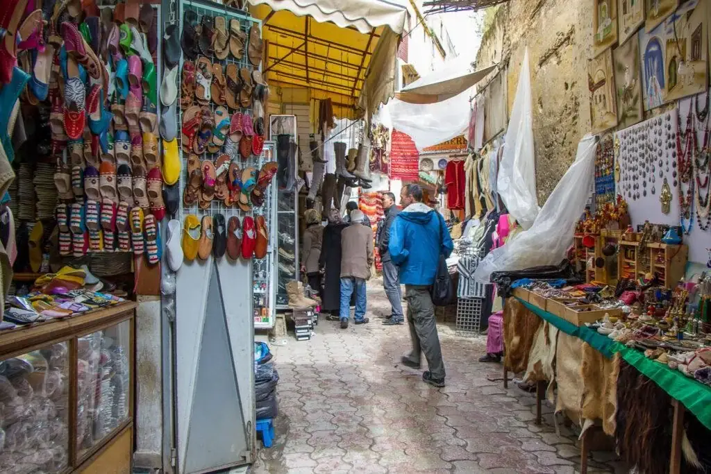 Souk alley in Meknès