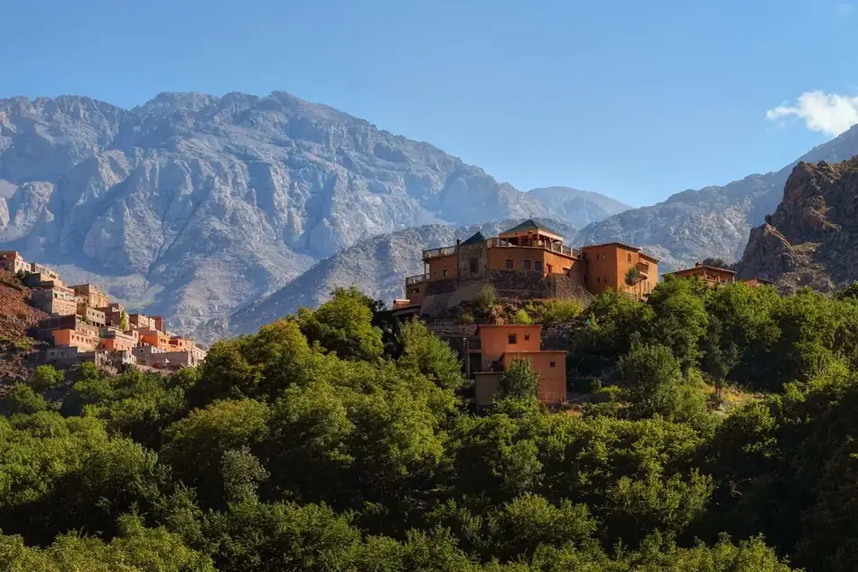 Illustrative Moroccan mountain landscape for a wider regional extension from Meknès