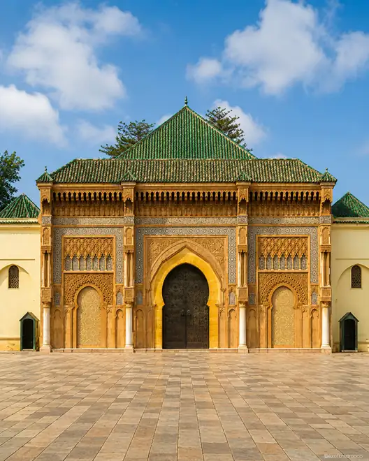 Ceremonial entrance of Dar al-Makhzen, the Royal Palace in Rabat