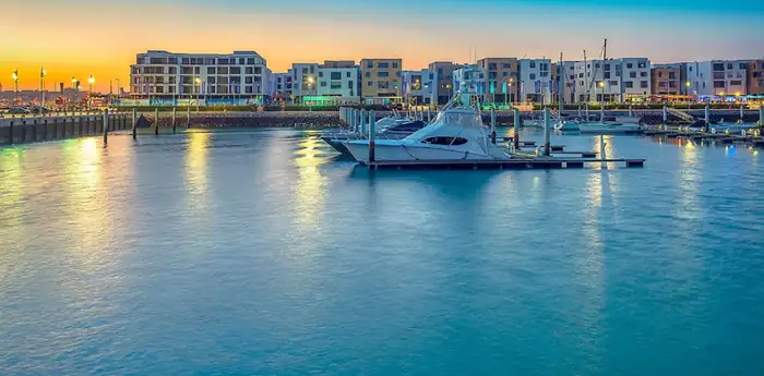 Bouregreg Marina at sunset