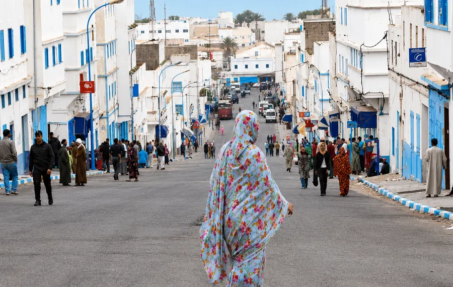 Sidi Ifni — Southern Art Deco Memory — White-blue streets