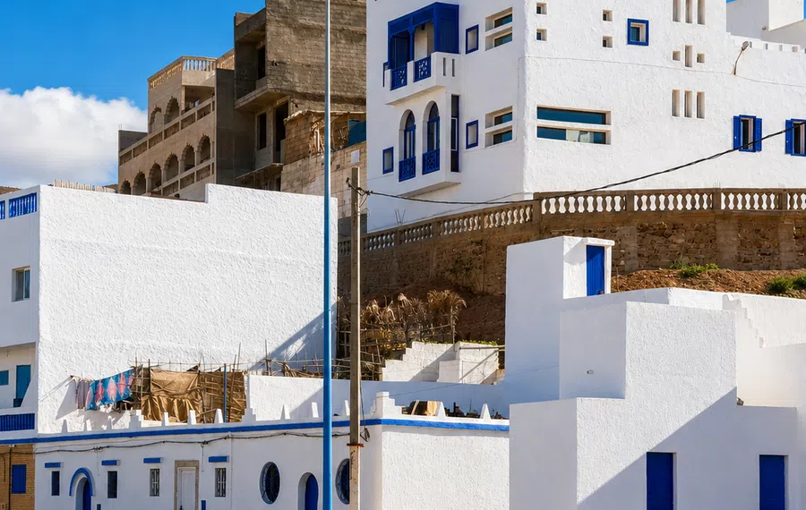Sidi Ifni — Southern Art Deco Memory — Spanish-era core