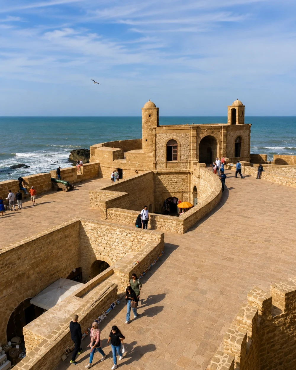 Skala ramparts and Atlantic sea in Essaouira