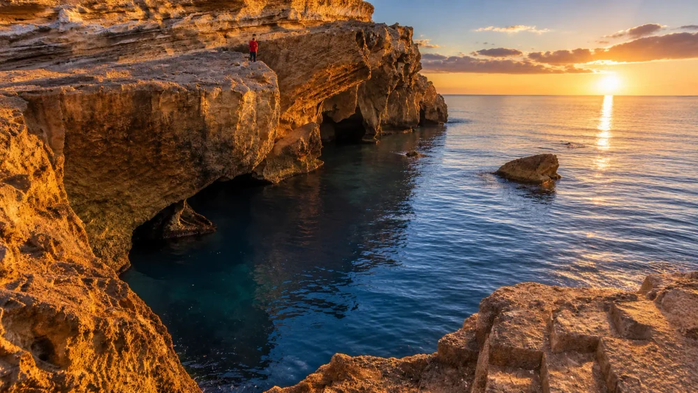 Ras El Ma beach and Mediterranean shore in Nador province, Morocco