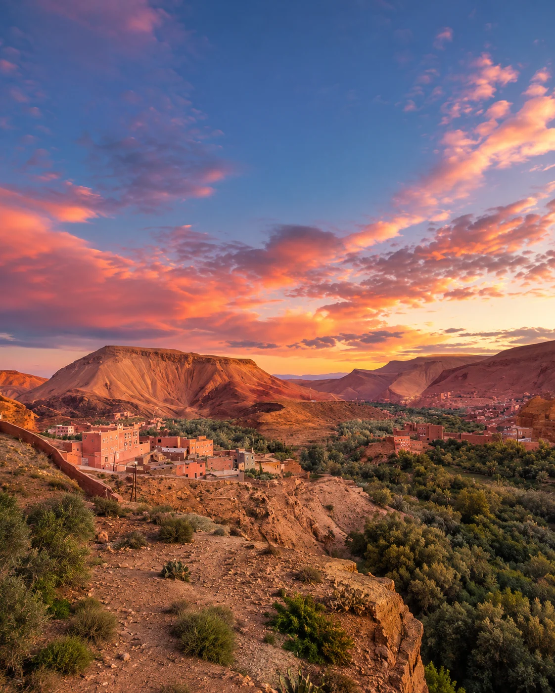 Zagora — Drâa Gateway &amp; Caravan Memory — Tinfou dunes