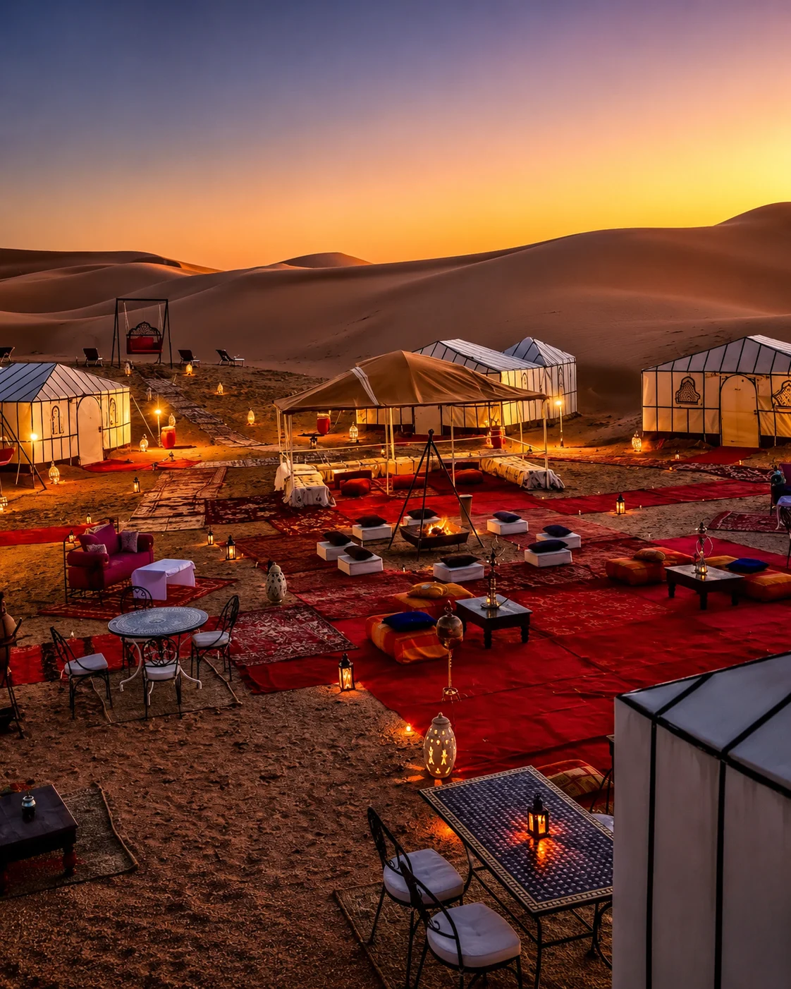 Merzouga — Erg Chebbi Dunes — Desert sunrise