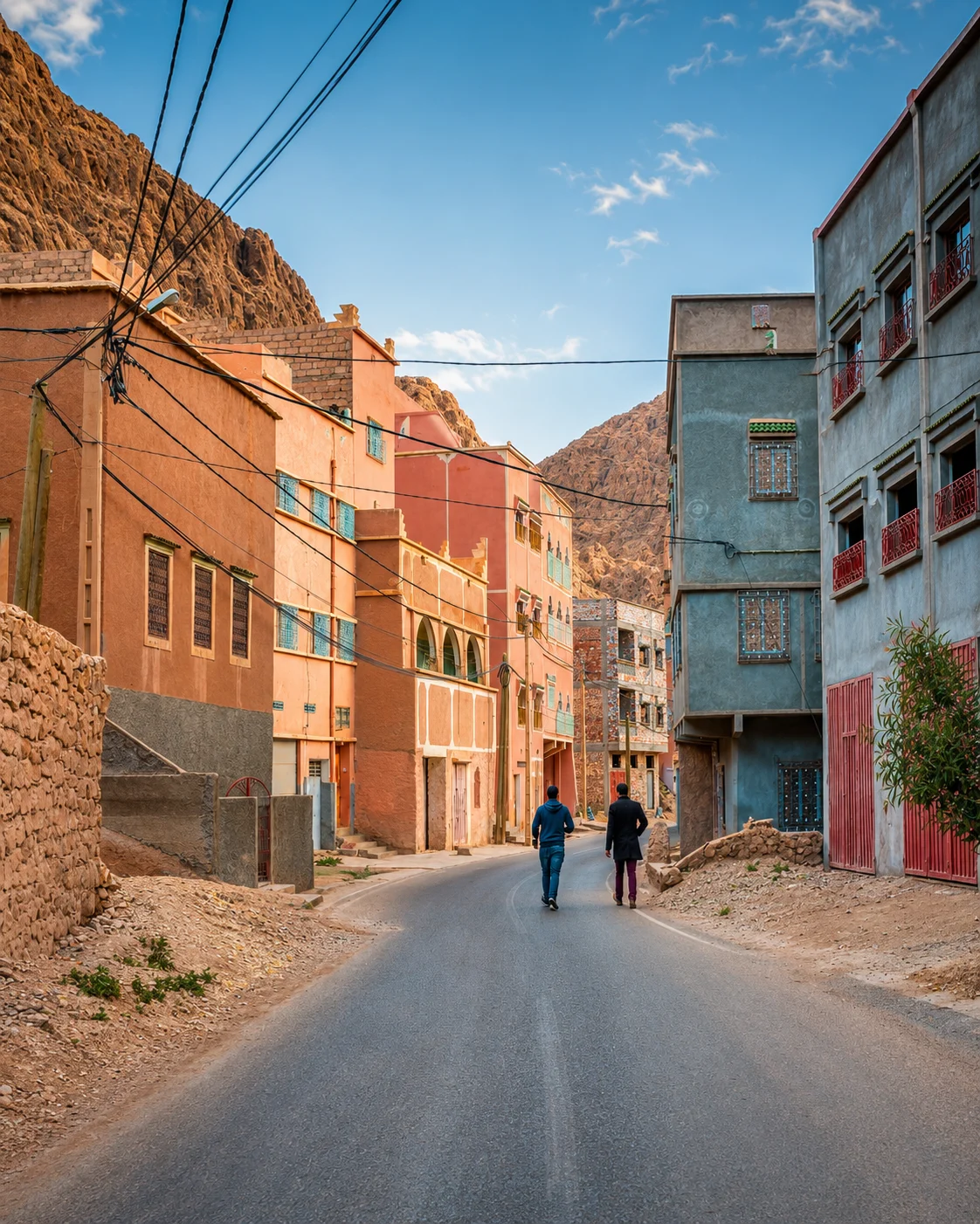 Tinghir — Todra Palms &amp; Gorge Landscapes — Valley road