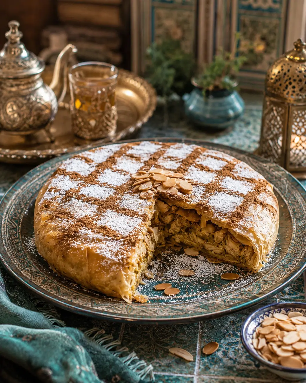 Moroccan pastilla dusted with sugar and cinnamon — ExoticMorocco Moroccan pastilla dusted with sugar and cinnamon — ExoticMorocco