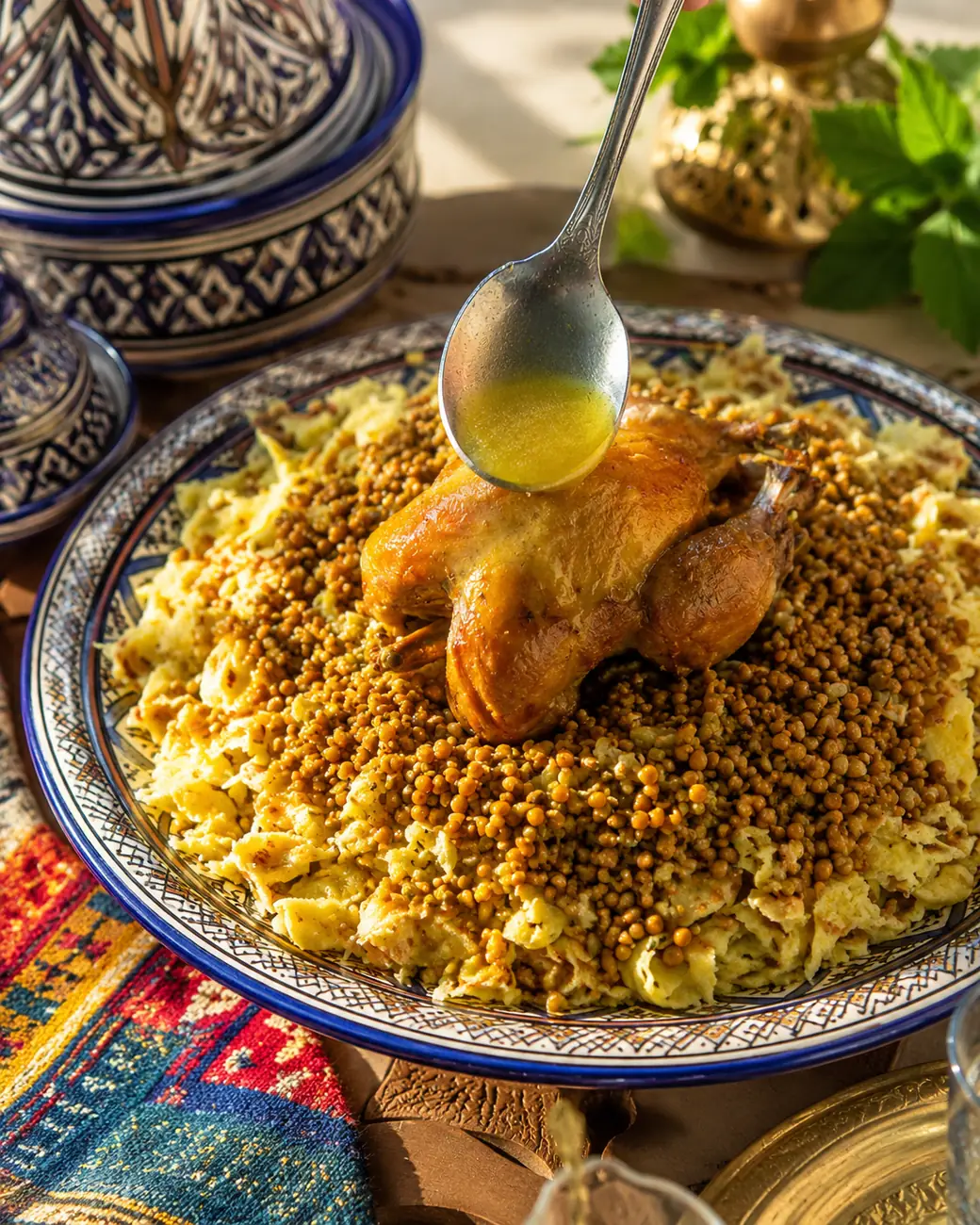 Moroccan rfissa with chicken, lentils and eggs — ExoticMorocco Moroccan rfissa with chicken, lentils and eggs — ExoticMorocco