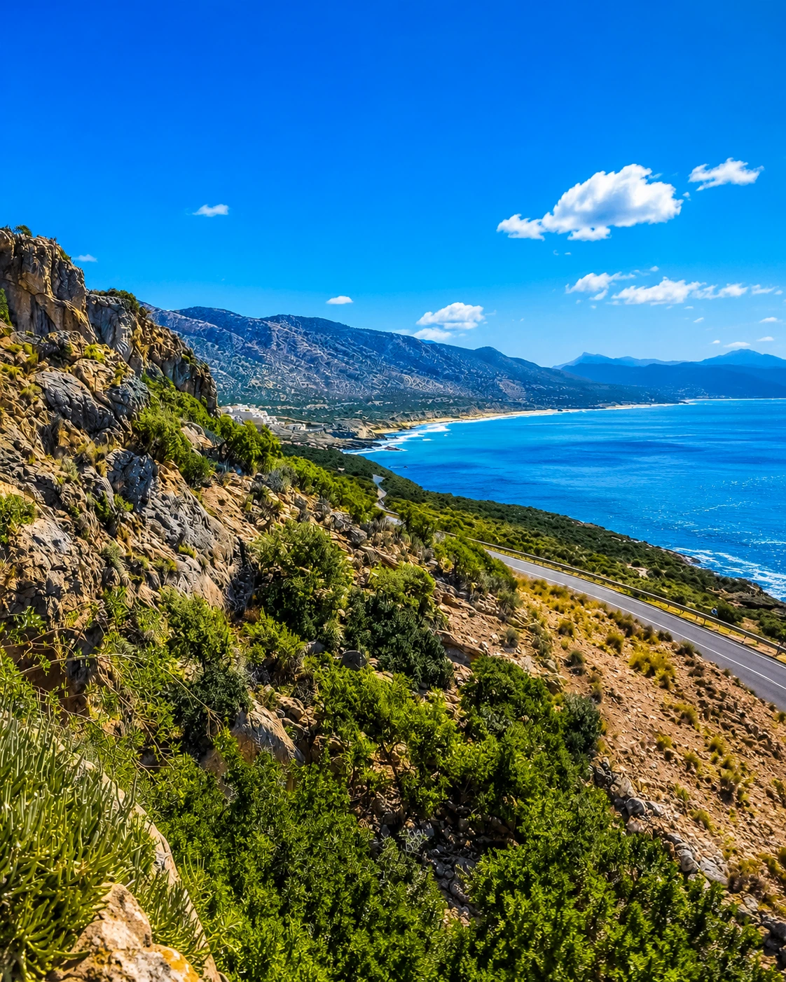Cape Ghir coastal road and sea cliffs on Morocco’s Atlantic coast