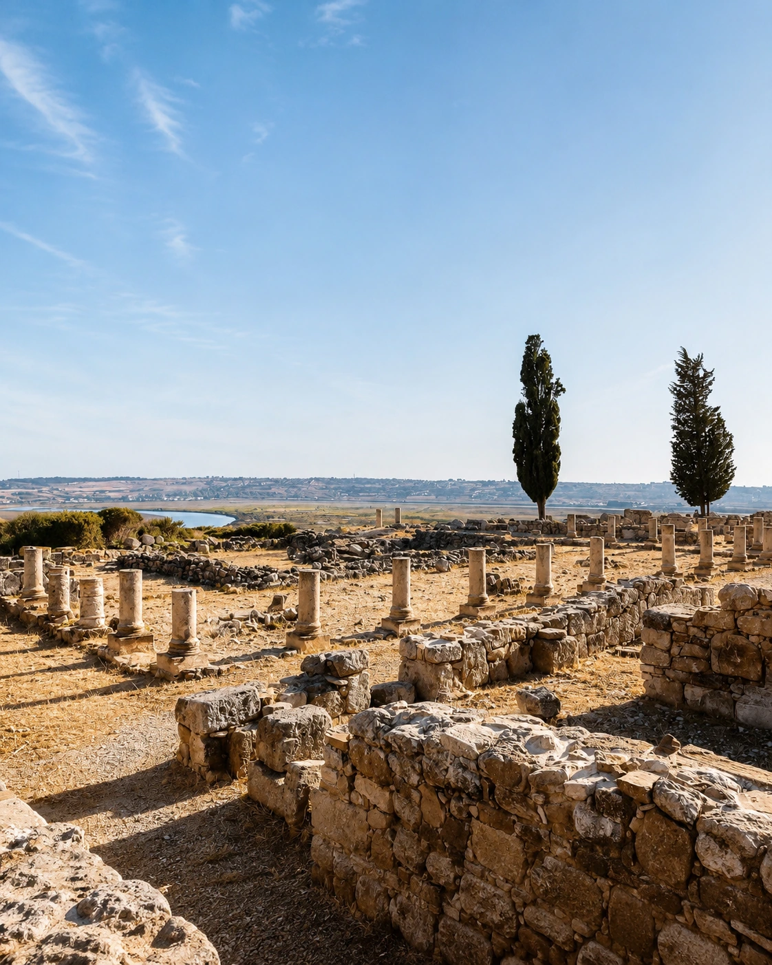 Lixus archaeological ruins near Larache overlooking the Loukkos landscape