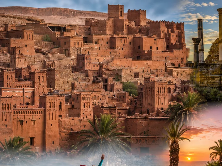 Aït Ben Haddou kasbah and earthen ksar in southern Morocco