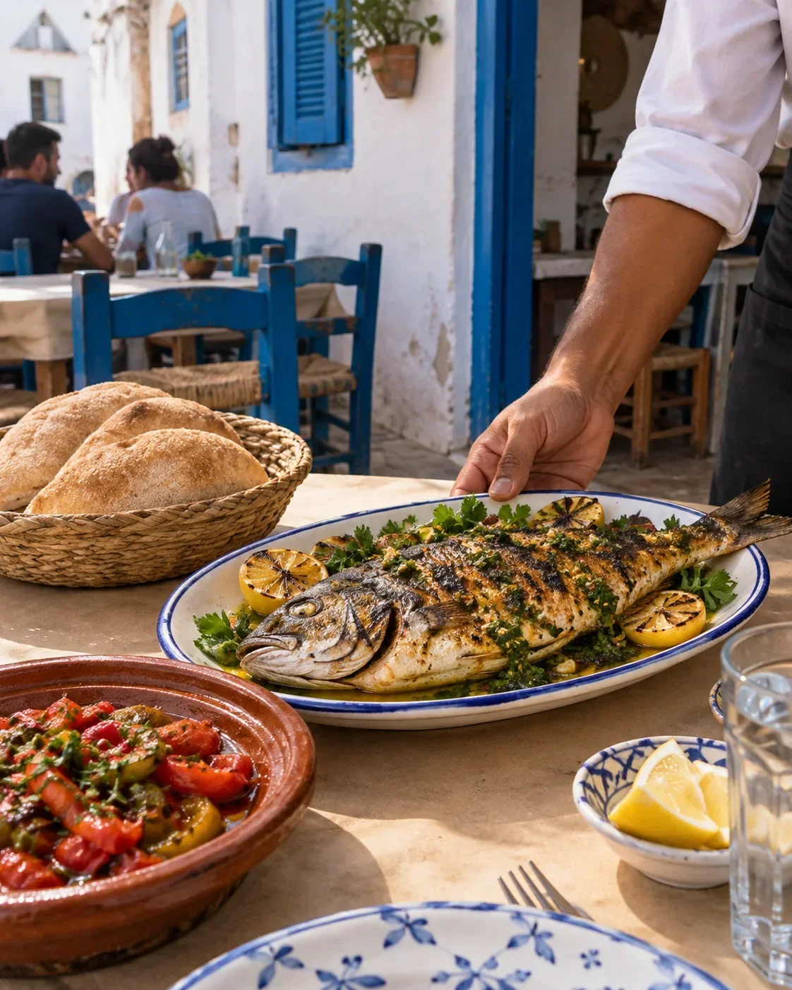 The fish restaurant