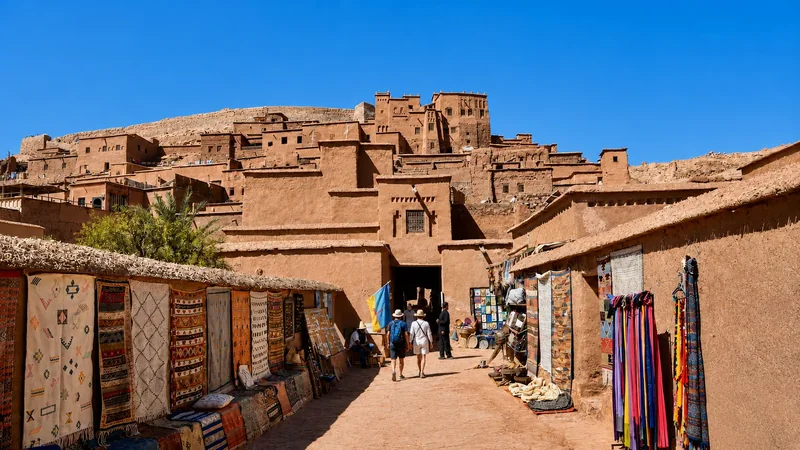 Earthen buildings of the ksar of Aït Ben Haddou.