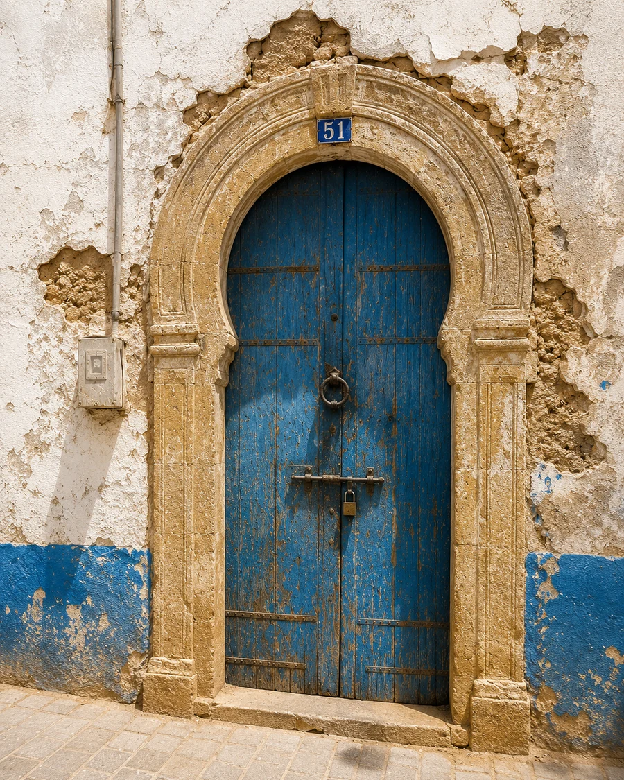 Blue Heritage Door