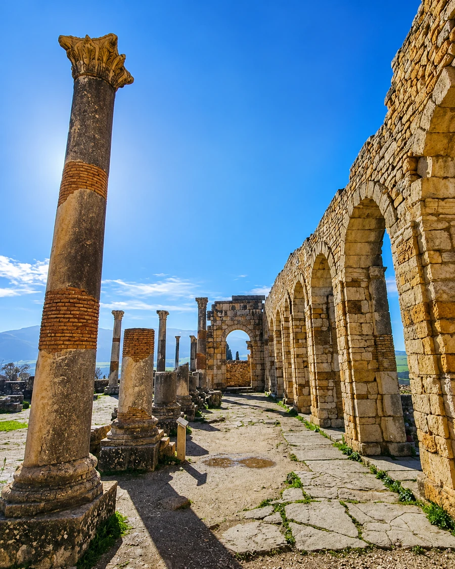 Volubilis Route Columns