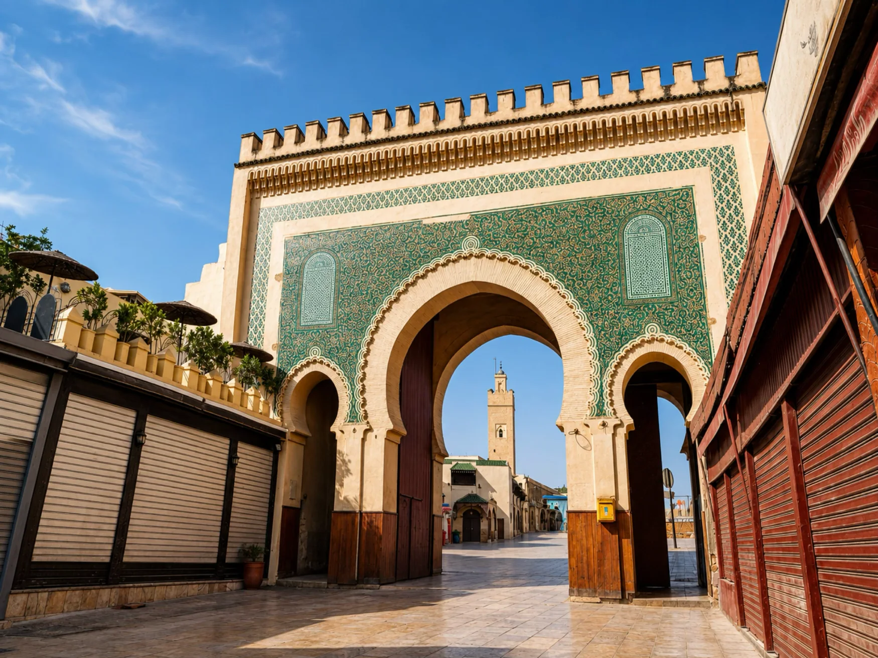 Bab Boujloud Fès courtyard