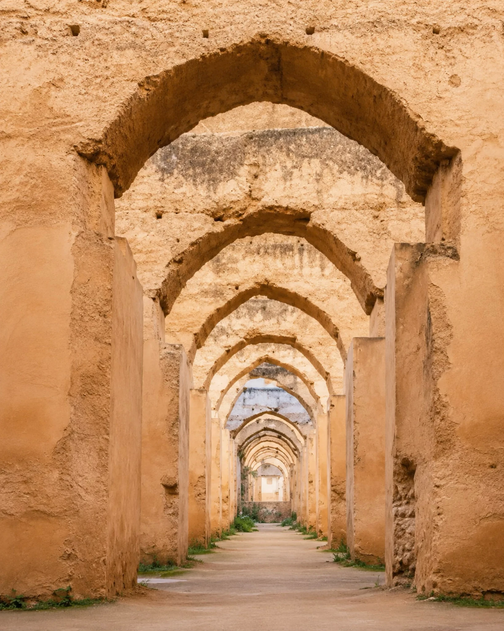 Imperial Cities of Morocco — vaulted historic arches in a monumental imperial structure