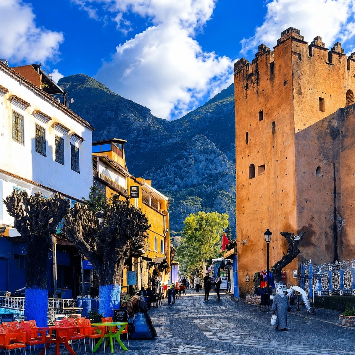 Chefchaouen Kasbah beside Place Outa el-Hammam