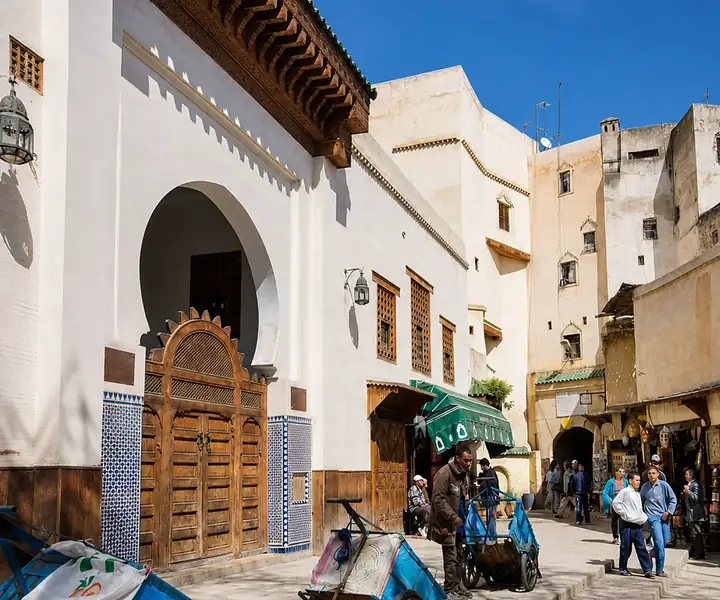 Place Seffarine and its metalworking quarter in Fez