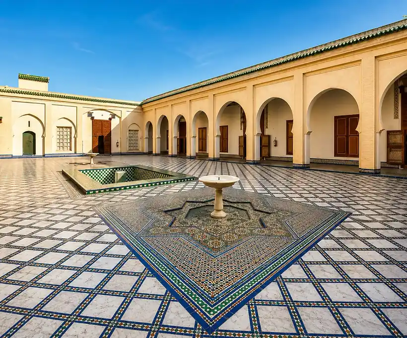Courtyard of Dar Batha in Fez