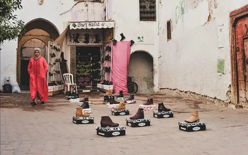 Small-scale shoe trade in Sefrou