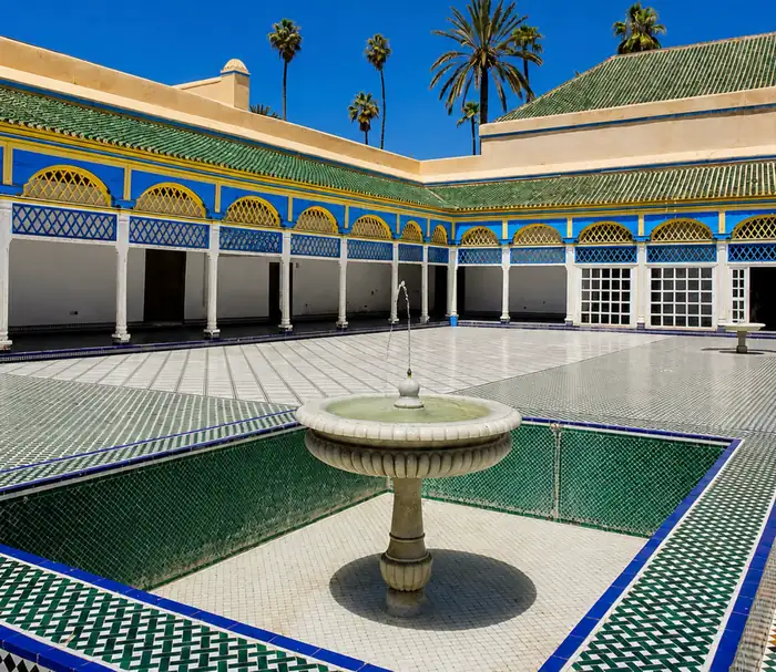 Bahia Palace courtyard illustrating Marrakech beyond Jemaa el-Fna
