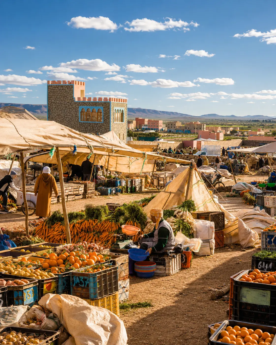 Southern Morocco route detail image — Guelmim market