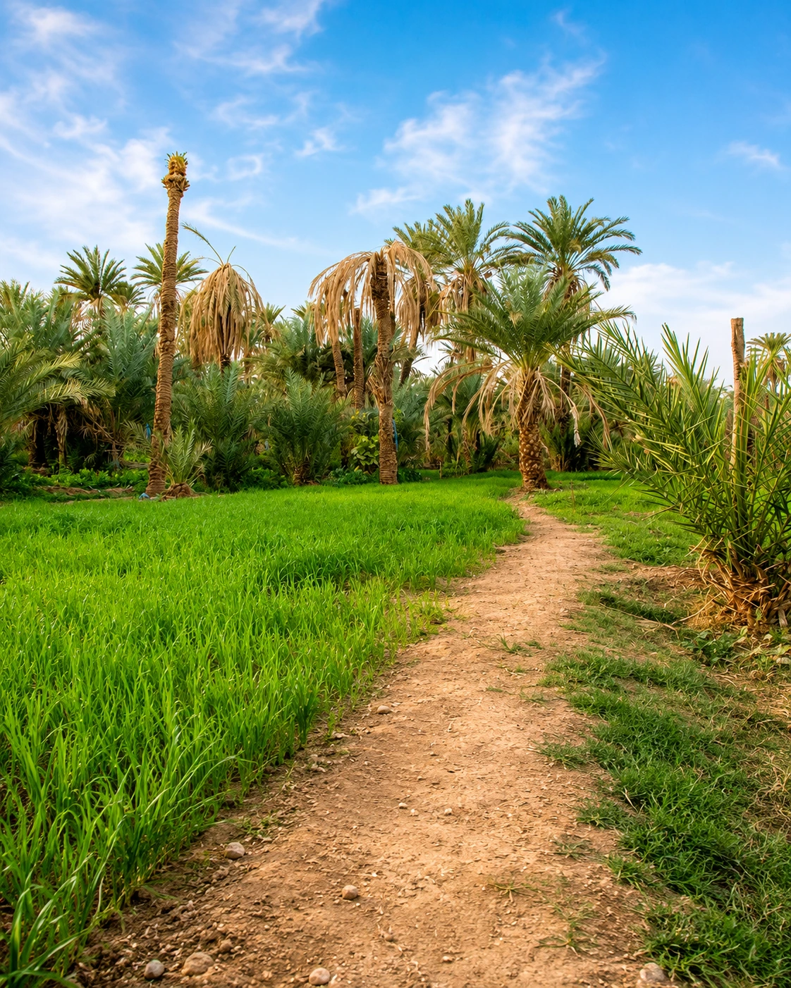 Southern Morocco route detail image — Tiout oasis palms