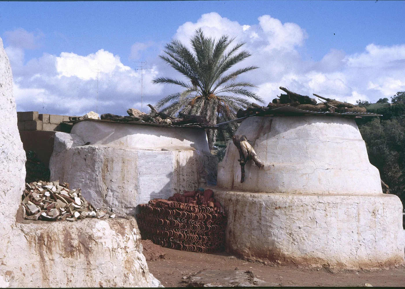 Pottery kilns photographed in Safi.