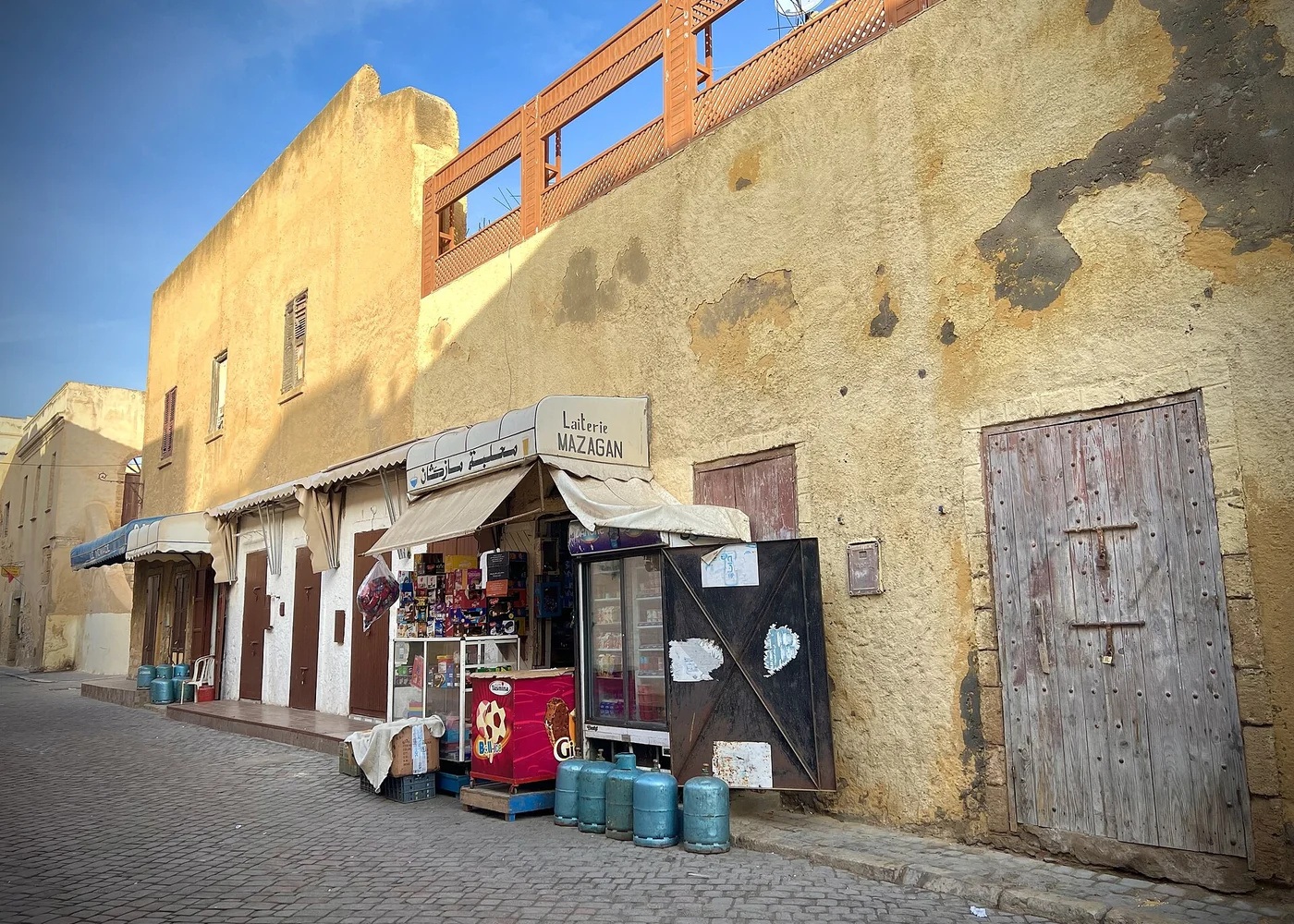 A street in El Jadida’s Portuguese city, photographed in 2023.