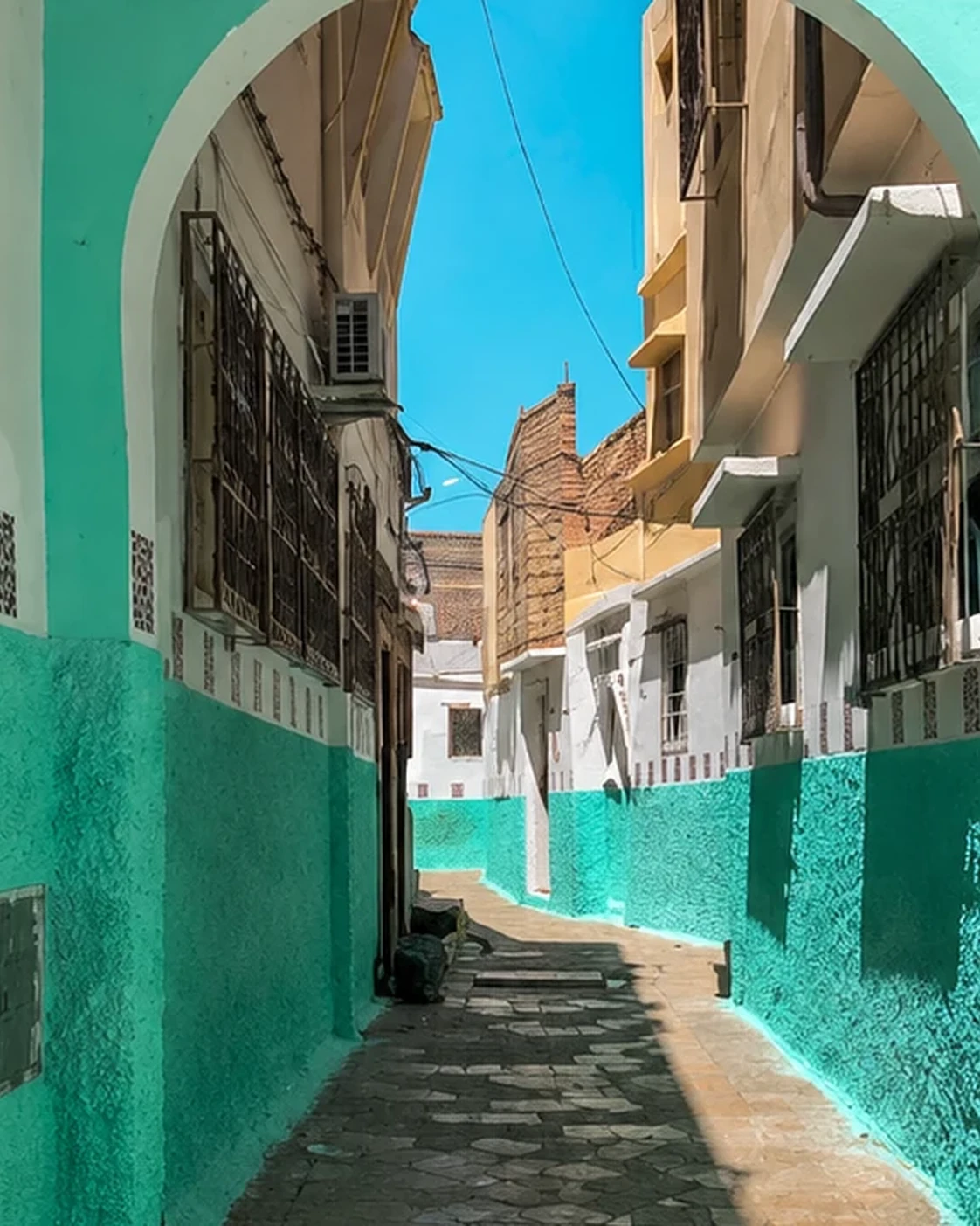 A lane in Boujaad: a place can become the starting point for a family memory.