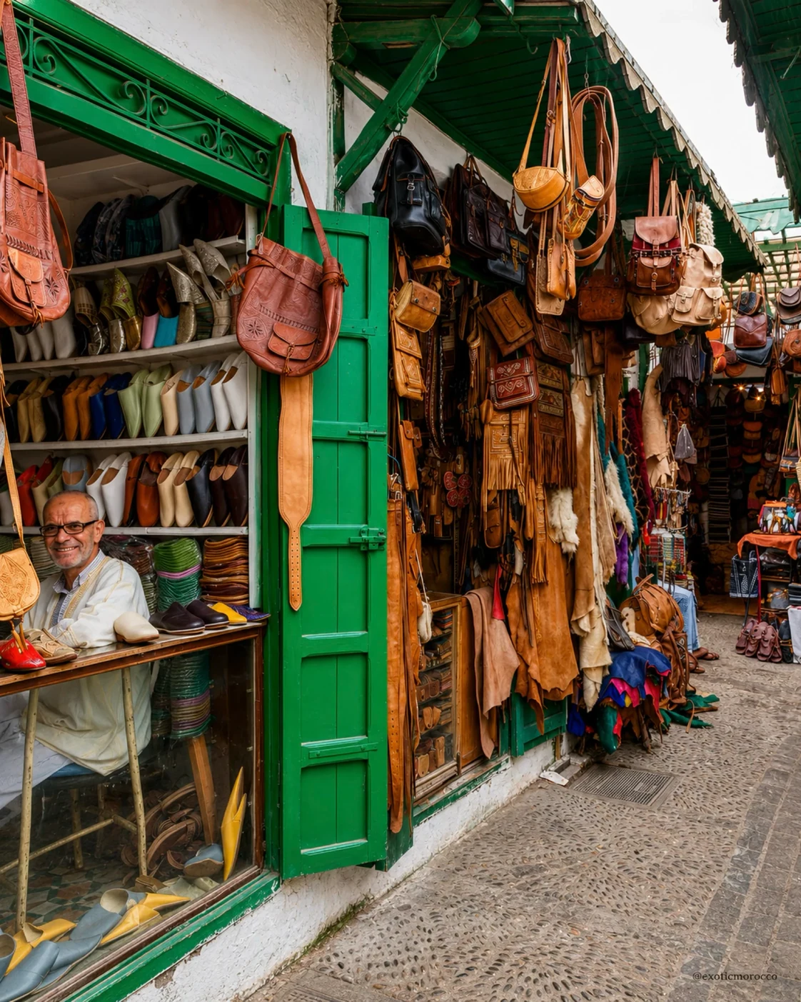 A leather shop in the Tétouan collection.
