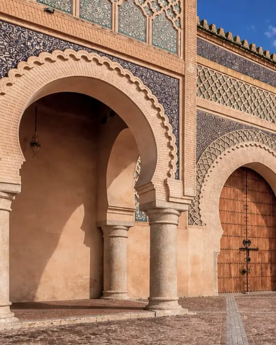 A monumental entrance in Meknes.