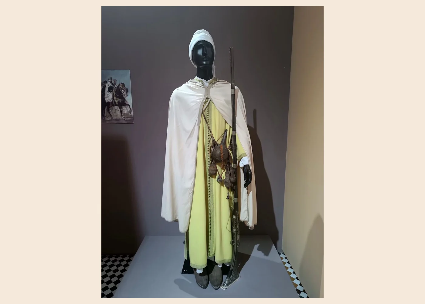 A nineteenth-century male caftan displayed at the Bab al-Oqla museum in Tétouan.