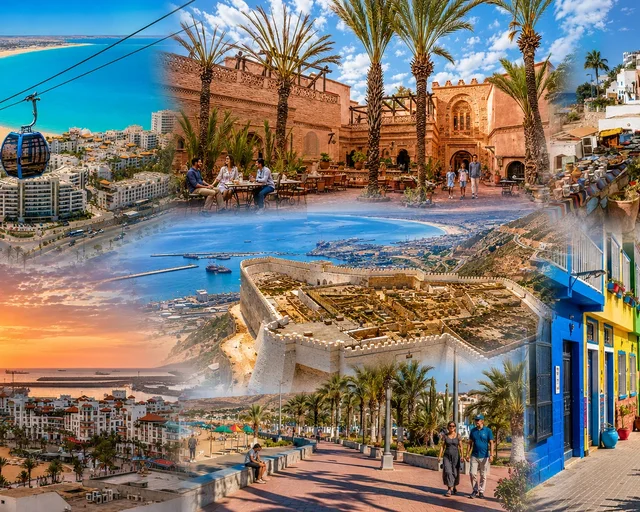 Agadir — city or landscape context from the Exotic Morocco collection.