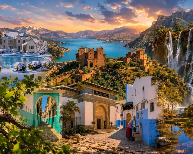 Atlas Mountains — city or landscape context from the Exotic Morocco collection.