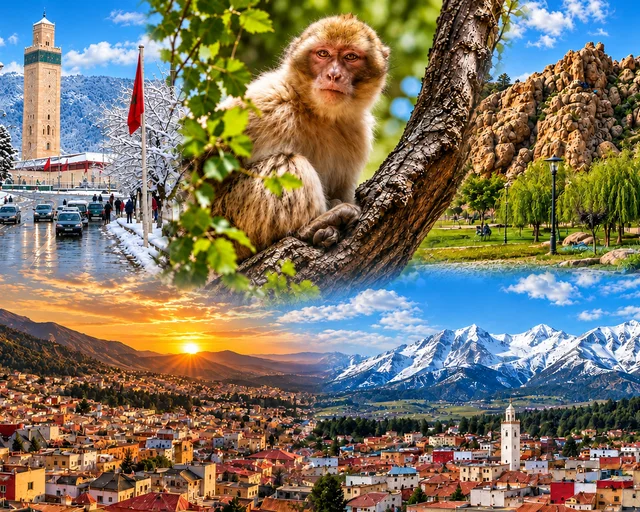 Azrou — city or landscape context from the Exotic Morocco collection.