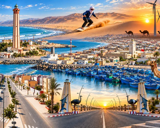 Boujdour — city or landscape context from the Exotic Morocco collection.