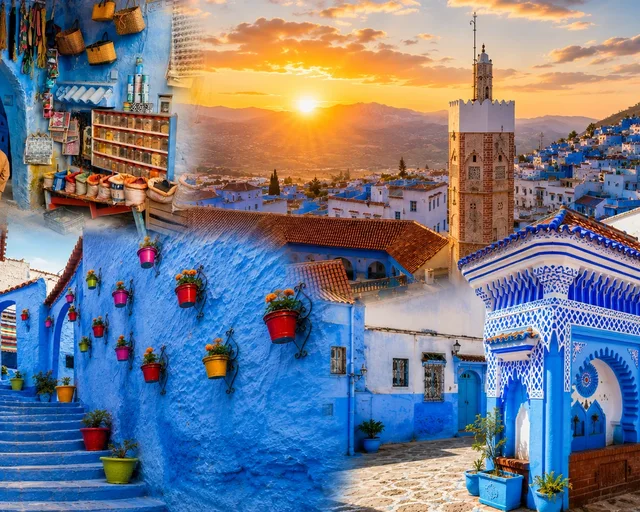 Chefchaouen — city or landscape context from the Exotic Morocco collection.