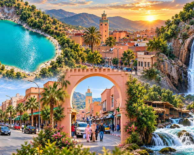 Khénifra — city or landscape context from the Exotic Morocco collection.