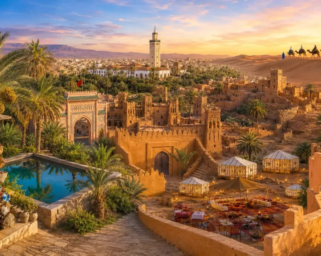 Moroccan Sahara Desert — city or landscape context from the Exotic Morocco collection.
