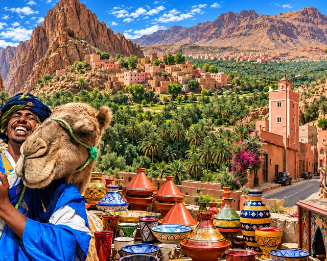 Tinghir — city or landscape context from the Exotic Morocco collection.